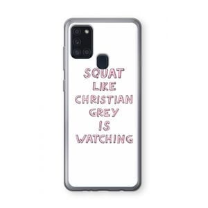 Christian Grey: Samsung Galaxy A21s Transparant Hoesje