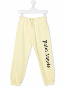 Palm Angels Kids pantalon de jogging à logo - Jaune