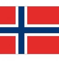 10x Stickertjes Noorwegen vlag 10 cm   -