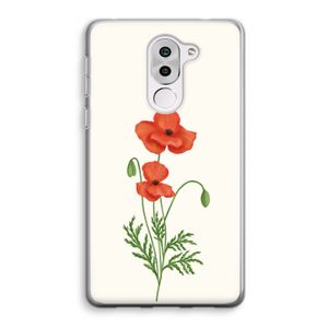 Red poppy: Honor 6X Transparant Hoesje