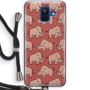 Mammoet: Samsung Galaxy A6 (2018) Transparant Hoesje met koord