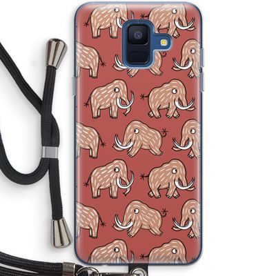 Mammoet: Samsung Galaxy A6 (2018) Transparant Hoesje met koord
