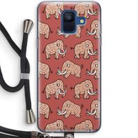 Mammoet: Samsung Galaxy A6 (2018) Transparant Hoesje met koord