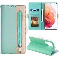 Kantpatroon Samsung Galaxy S22 Ultra 5G Wallet Case - Groen - thumbnail