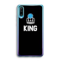 King zwart: Huawei P30 Lite Transparant Hoesje King zwart: Huawei P30 Lite Transparant Hoesje
