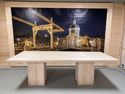 Steigerhouten Eettafel Deluxe - Robuuste Tafel op Maat voor Binnen & Buiten