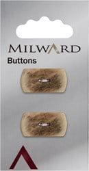 Milward Fantasievorm Knoop Beige 22mm (2 stuks)