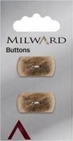 Milward Fantasievorm Knoop Beige 22mm (2 stuks)