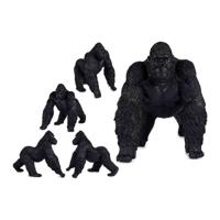 Decoratieve figuren Gift Decor Zwart Gorilla 30 x 36 x 45 cm
