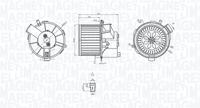 Interieurventilatie MAGNETI MARELLI, Diameter (mm)136mm, Spanning (Volt)12V, u.a. für Citroën, Peugeot