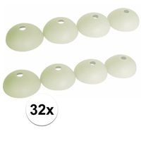 32x Glow in the dark tentharing beschermkapjes