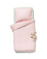 HEMA Peuterdekbedovertrek 120x150cm zacht katoen lichtroze (roze)