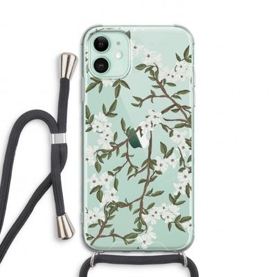 Blossoming spring: iPhone 11 Transparant Hoesje met koord