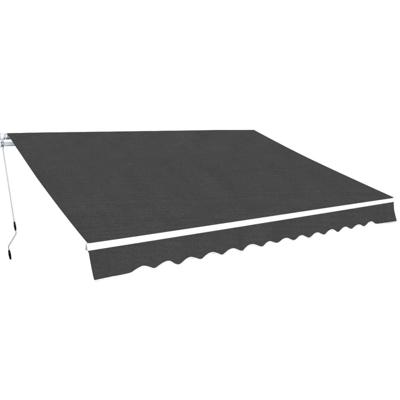 Luifel handmatig uittrekbaar 350 cm antraciet