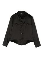 Balmain Kids chemise en soie - Noir