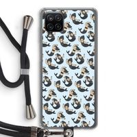 Zeemeermin: Samsung Galaxy A12 Transparant Hoesje met koord
