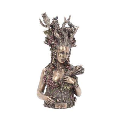 Nemesis Now Beeld Godin Gaia Bronskleurig Buste - 26 cm