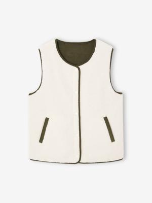 Omkeerbaar vest voor heren capsule familie ecru