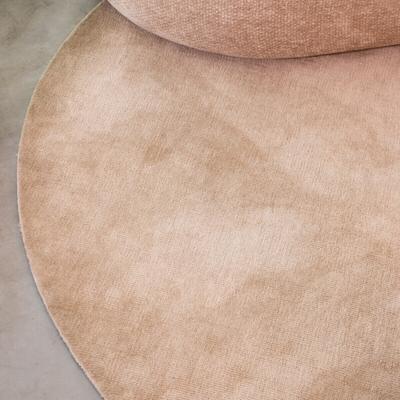 LABEL51 Rond Vloerkleed 'Mila' 200cm, kleur Taupe