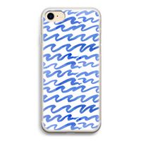 Blauwe golven: iPhone 7 Transparant Hoesje