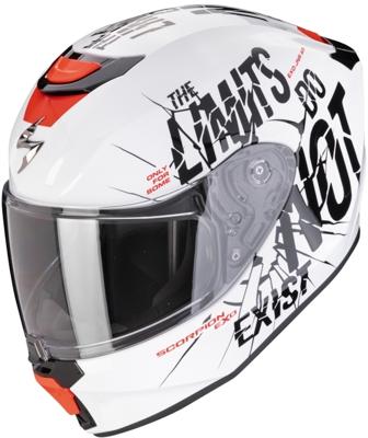 SCORPION EXO-Jnr Air Boum, Kinder motorhelm, Wit-Zwart