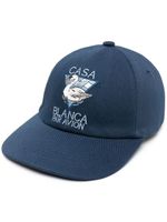 Casablanca casquette à logo brodé - Bleu