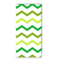 OPPO A54 5G | A74 5G | A93 5G | Hoesje met Magneet | Zigzag Groen