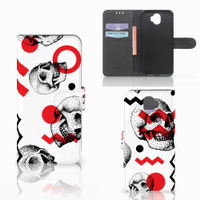 Telefoonhoesje met Naam Wiko Wim Skull Red - thumbnail