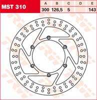 TRW Remschijf, remschijven voor de moto, MST310