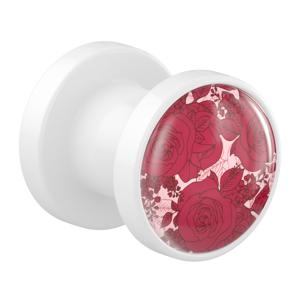 Tunnel met bloemendesign Acryl Tunnels & Plugs