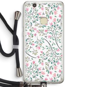 Sierlijke bloemen: Huawei Ascend P10 Lite Transparant Hoesje met koord