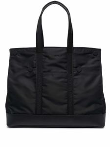 Alexander McQueen sac cabas à logo brodé - Noir