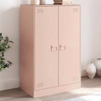Dressoir 67x39x107 cm staal roze - thumbnail