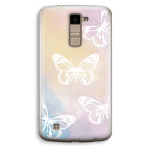 White butterfly: LG K10 (2016) Transparant Hoesje