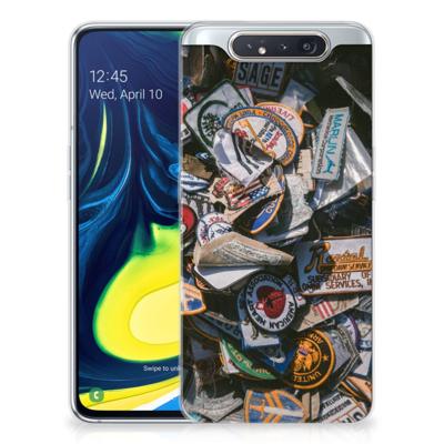 Samsung Galaxy A80 | Siliconen hoesje | met foto Badges
