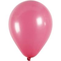 Creativ Company Ballonnen, rond, d 23 cm, donkerroze, 10 stuk/ 1 doos