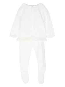 Paz Rodriguez ensemble haut-pantalon en maille - Blanc