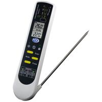 PCE Instruments Insteekthermometer IP65, LED-zaklamp, Met flexibele sensor, Met dompel- en insteeksensor - thumbnail