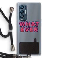 Whatever: Oppo Find X3 Neo Transparant Hoesje met koord