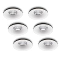 LED-inbouwspot set 6 stuks Villa wit 5W extra warm-wit 2700K
