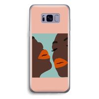 Orange lips: Samsung Galaxy S8 Plus Transparant Hoesje