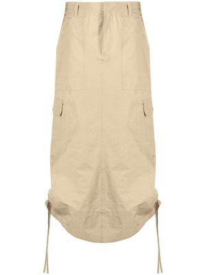 Marc Jacobs jupe mi-longue à poches cargo - Tons neutres