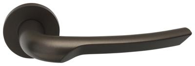 Formani deurkruk Rivio by Gensler GL102-G deurkruk geveerd op rozet - brons