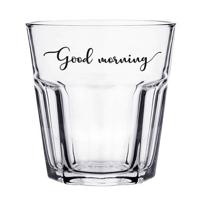 Clayre & Eef Waterglas 250 ml Glas Good morning Drinkbeker