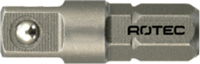 Rotec Adapter | C6.3 25mm 1/4"-4-Kt. | Met Kogel - 820.0010