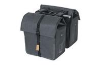 Basil urban dry dubbele mik-fietstas - 50l - grijs melee - waterdicht