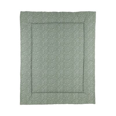 Meyco boxkleed geweven cheetah/uni forest green Maat