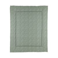 Meyco boxkleed geweven cheetah/uni forest green Maat Meyco boxkleed geweven cheetah/uni forest green Maat