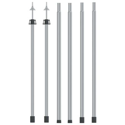 VidaXL Luifelstokken 2 st telescopisch 102-260 cm aluminium