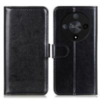 Honor Magic6 Lite/X9b Wallet Case met Magnetische Sluiting - Zwart - thumbnail